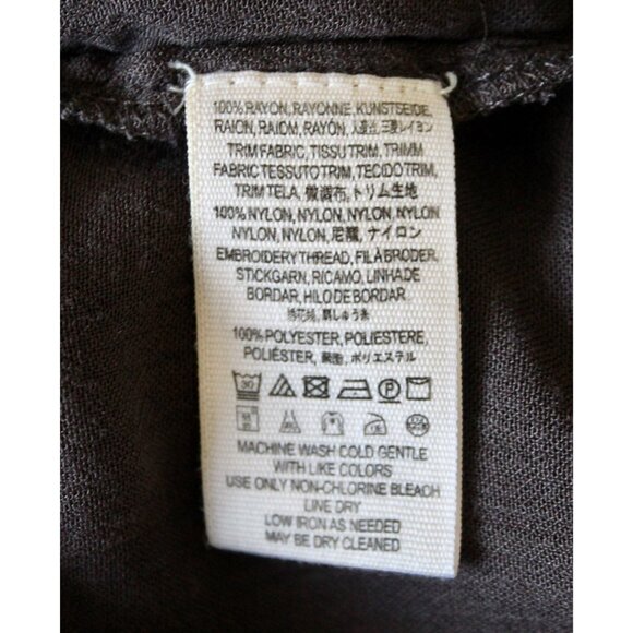 FREE PEOPLE Embroidered Crochet Lace Kimono Cardigan Top, Size XS - Picture 9 of 9